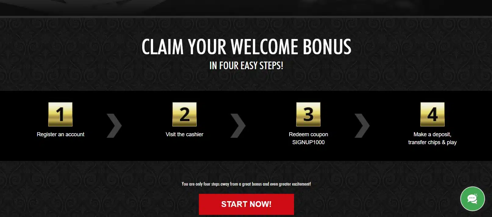A screenshot of the claim bonus form on the Everygame casino website