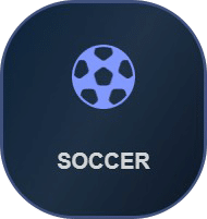 Dark banner with an icon indicating a football