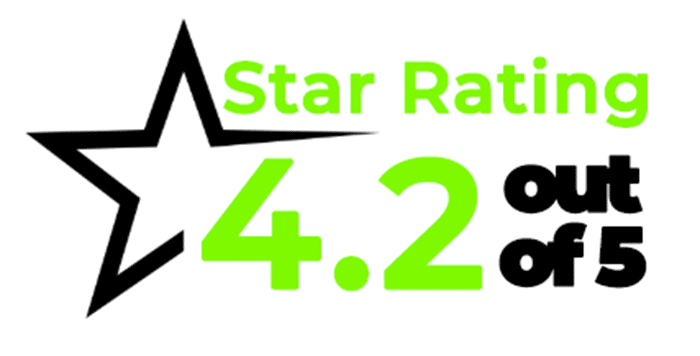 Wagerstreet Rating icon showing that it has 4.2 out of 5 star rating
