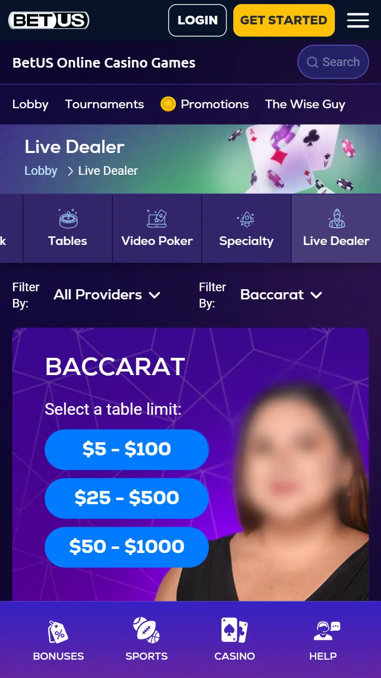 betus casino review live baccarat