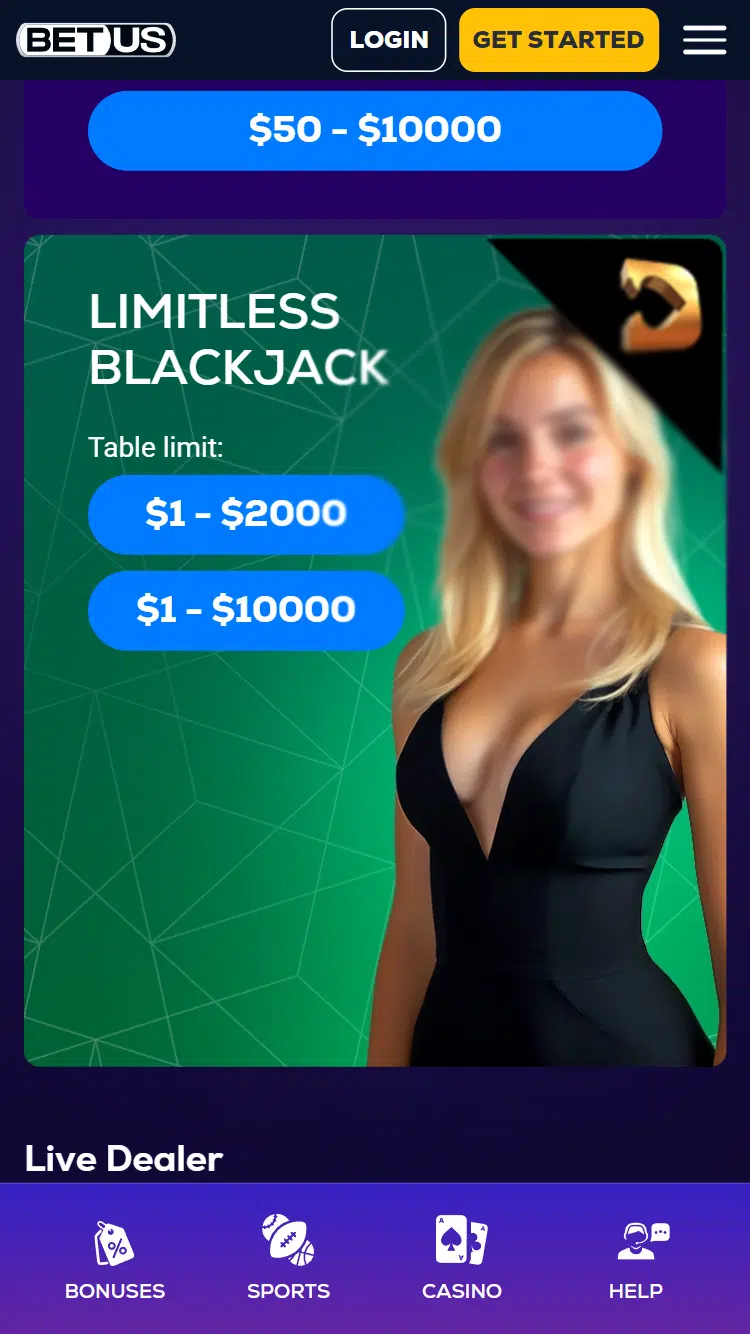 betus casino review live blackjack