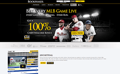 Bookmaker Welcome Screen Bookmaker Welcome Screen