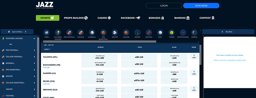 Image of Jazz Sports Online Sportbook
