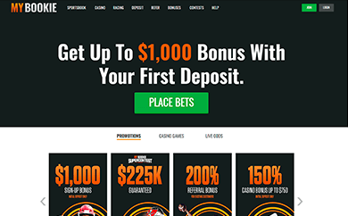 MyBookie Welcome Screen MyBookie Welcome Screen